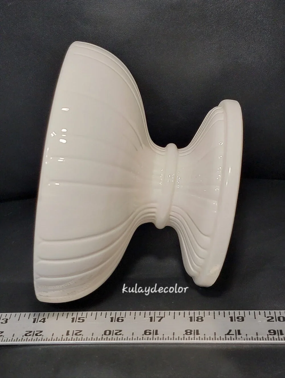 Vintage Arnart Sorrento Pedestal Bowl White Ceramic Centerpiece Compote 33/253